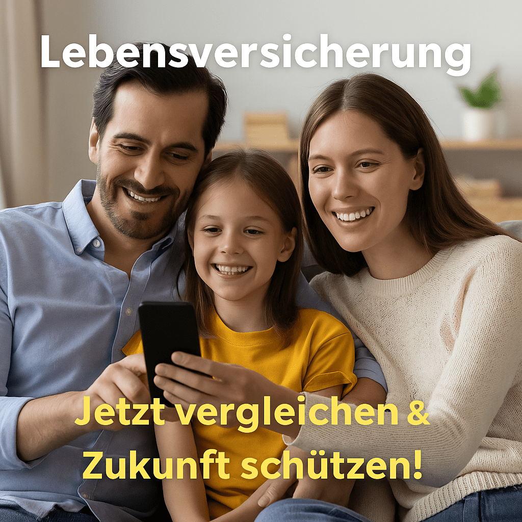 Lebensversicherung Junge Frau mit Versicherungspapieren am Laptop vergleicht Lebensversicherungen online – Werbetext zur finanziellen Absicherung für Familien.