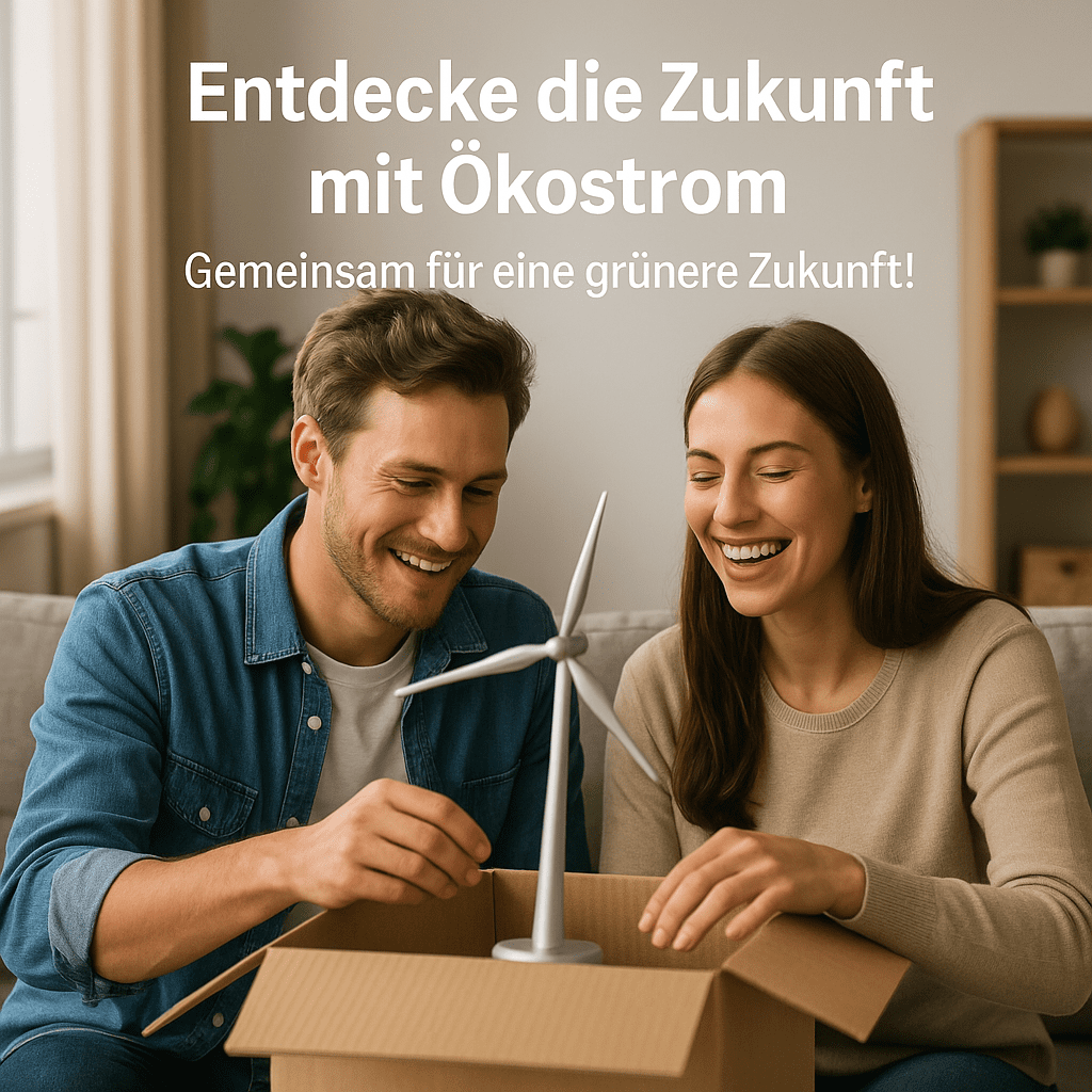 Ökostrom Mehrfamilienhaus mit Solarzellen und vertikalen Windturbinen auf den Balkonen – 100 % Ökostrom als Wohnkonzept sichtbar umgesetzt