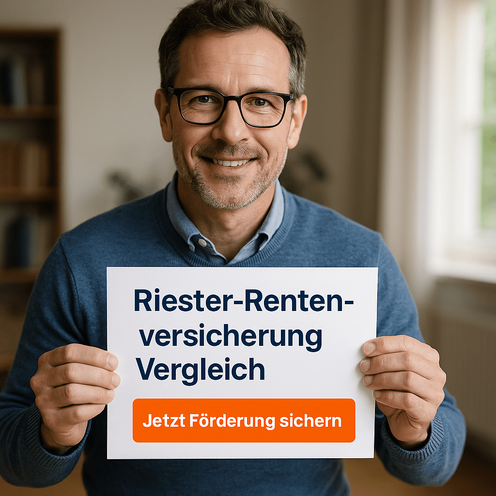 Riester-rentenversicherung Mann mittleren Alters vergleicht Riester-Rentenversicherung am Laptop – digitale Altersvorsorge einfach gemacht