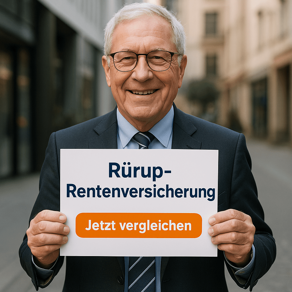 Rürup-rentenversicherung Mittelalterlicher Mann mit Unterlagen zur Altersvorsorge – Symbolbild für Rürup-Rentenversicherung und finanzielle Sicherheit